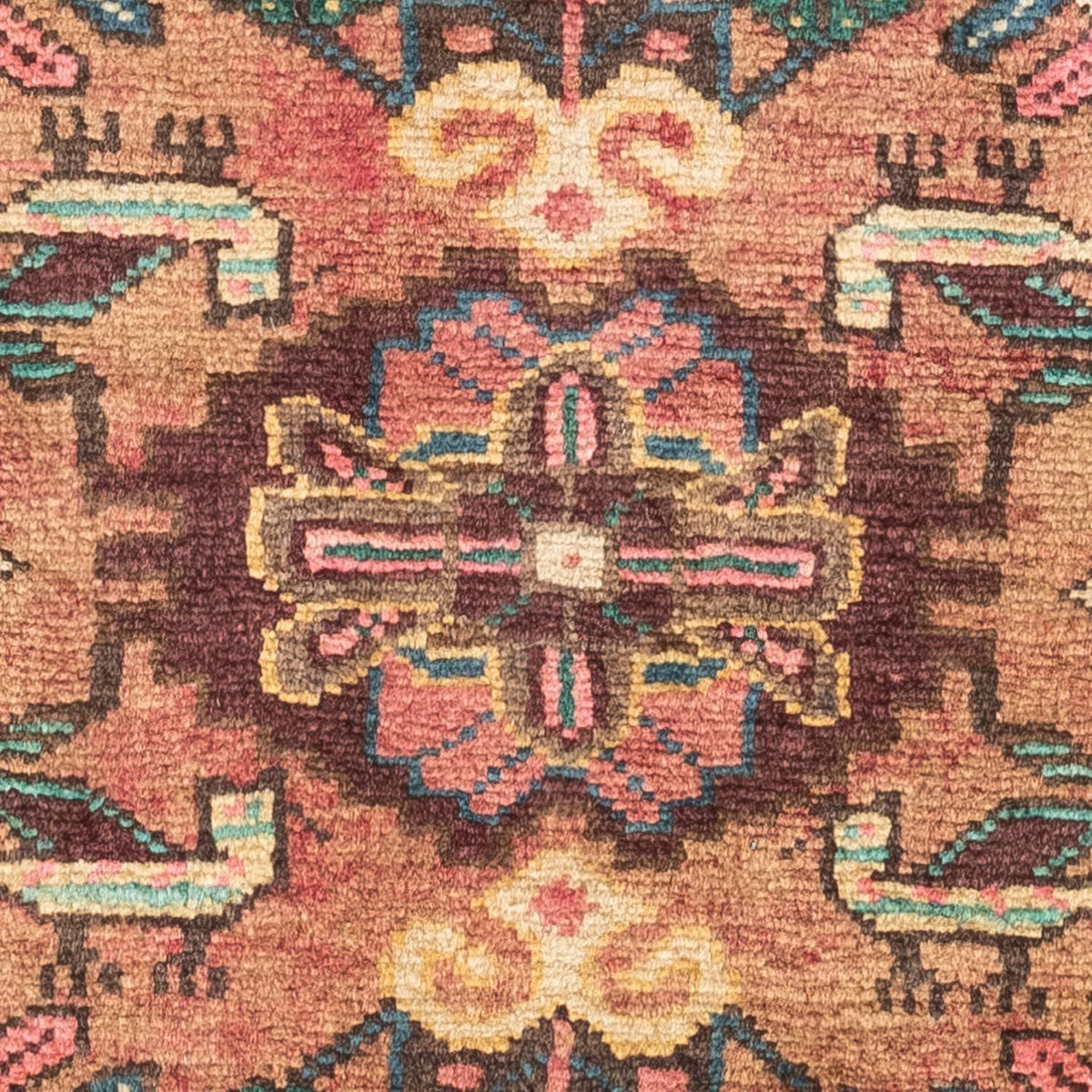 Persisk tæppe - Nomadisk - 135 x 80 cm - lysrød