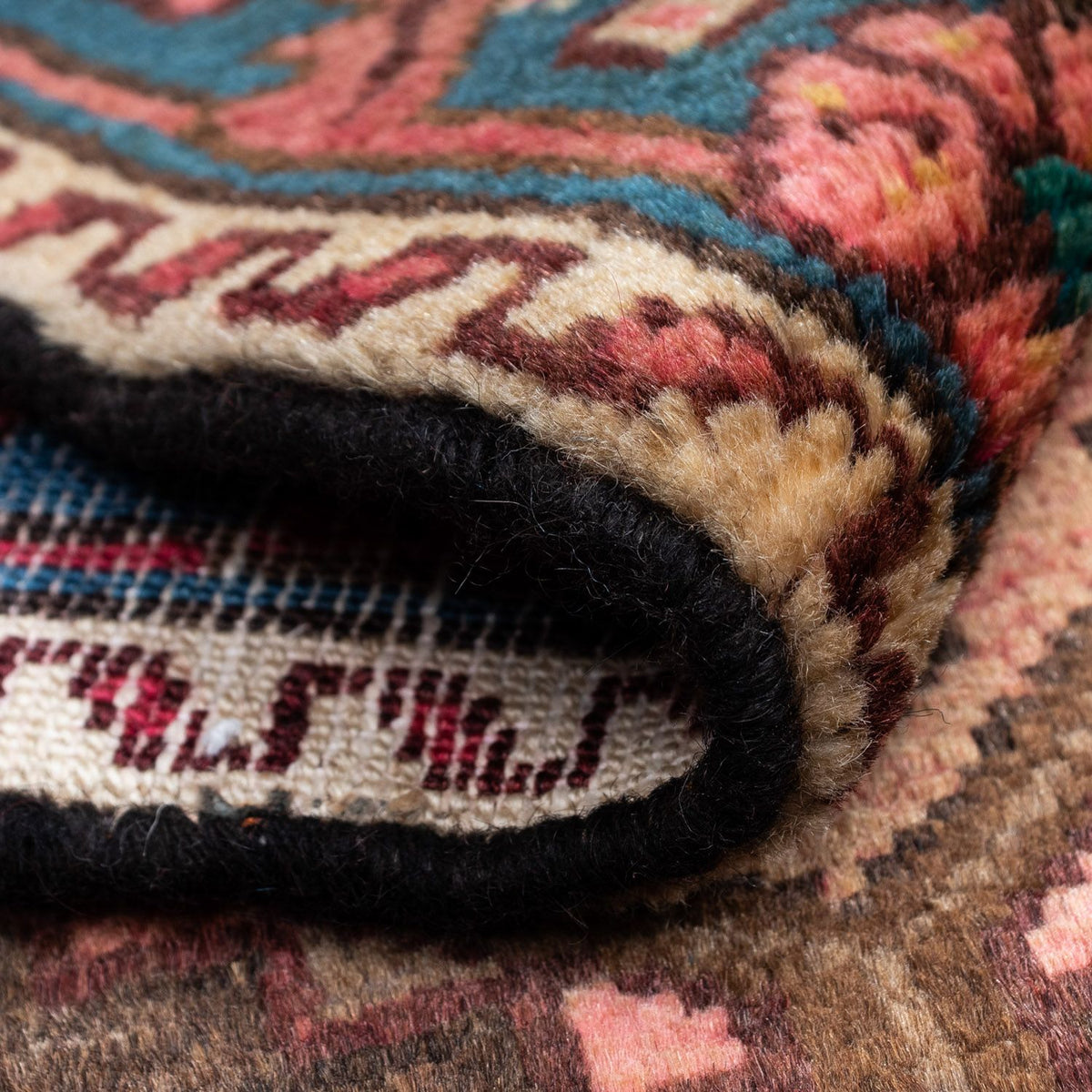 Persisk tæppe - Nomadisk - 135 x 80 cm - lysrød