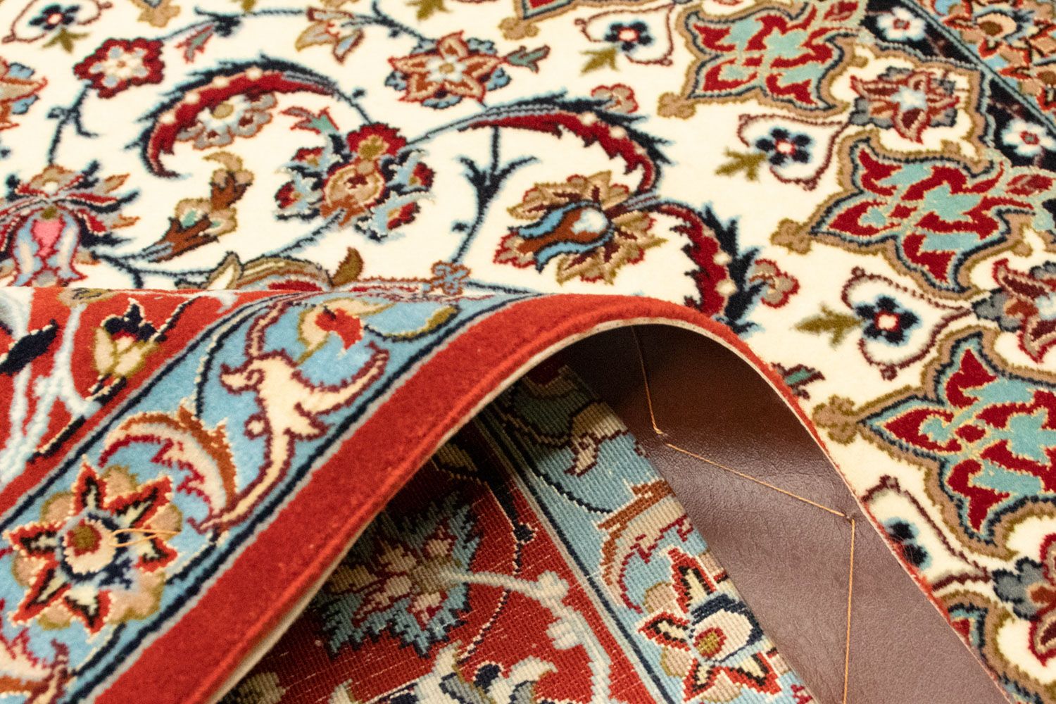 Persisk tæppe - Isfahan - Premium - 158 x 104 cm - beige