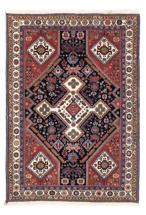 Gabbeh-tæppe - Kashkuli Persisk - 145 x 105 cm - mørkeblå