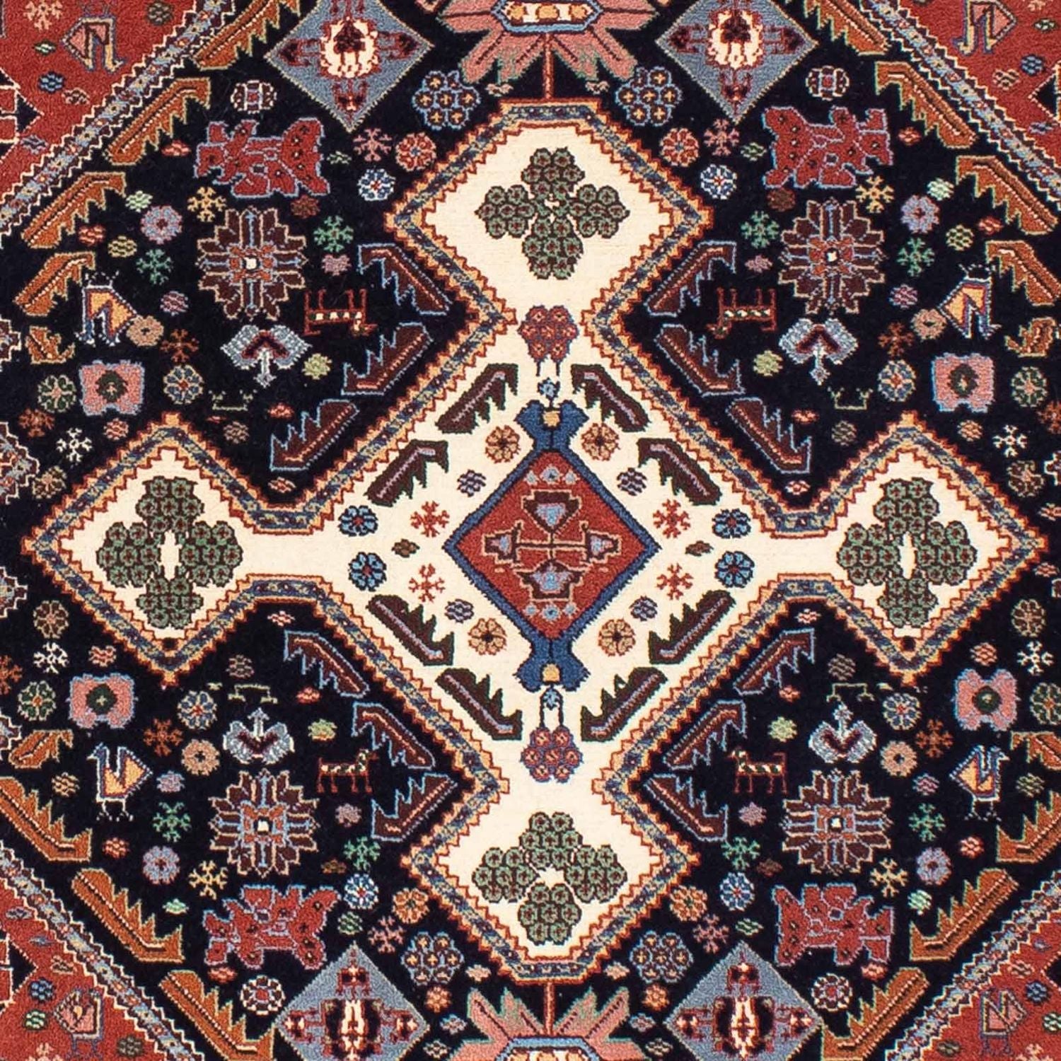 Gabbeh-tæppe - Kashkuli Persisk - 145 x 105 cm - mørkeblå