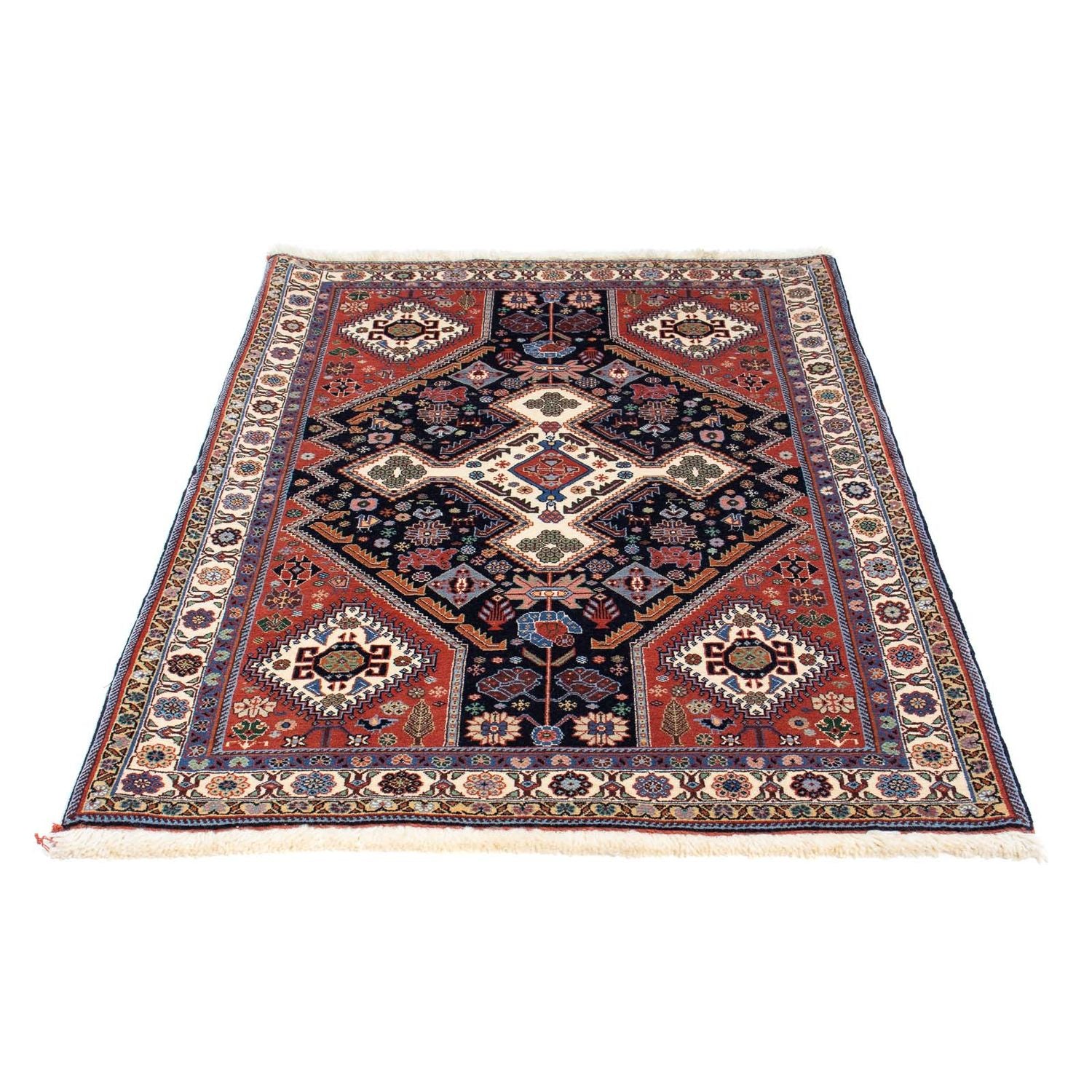 Gabbeh-tæppe - Kashkuli Persisk - 145 x 105 cm - mørkeblå