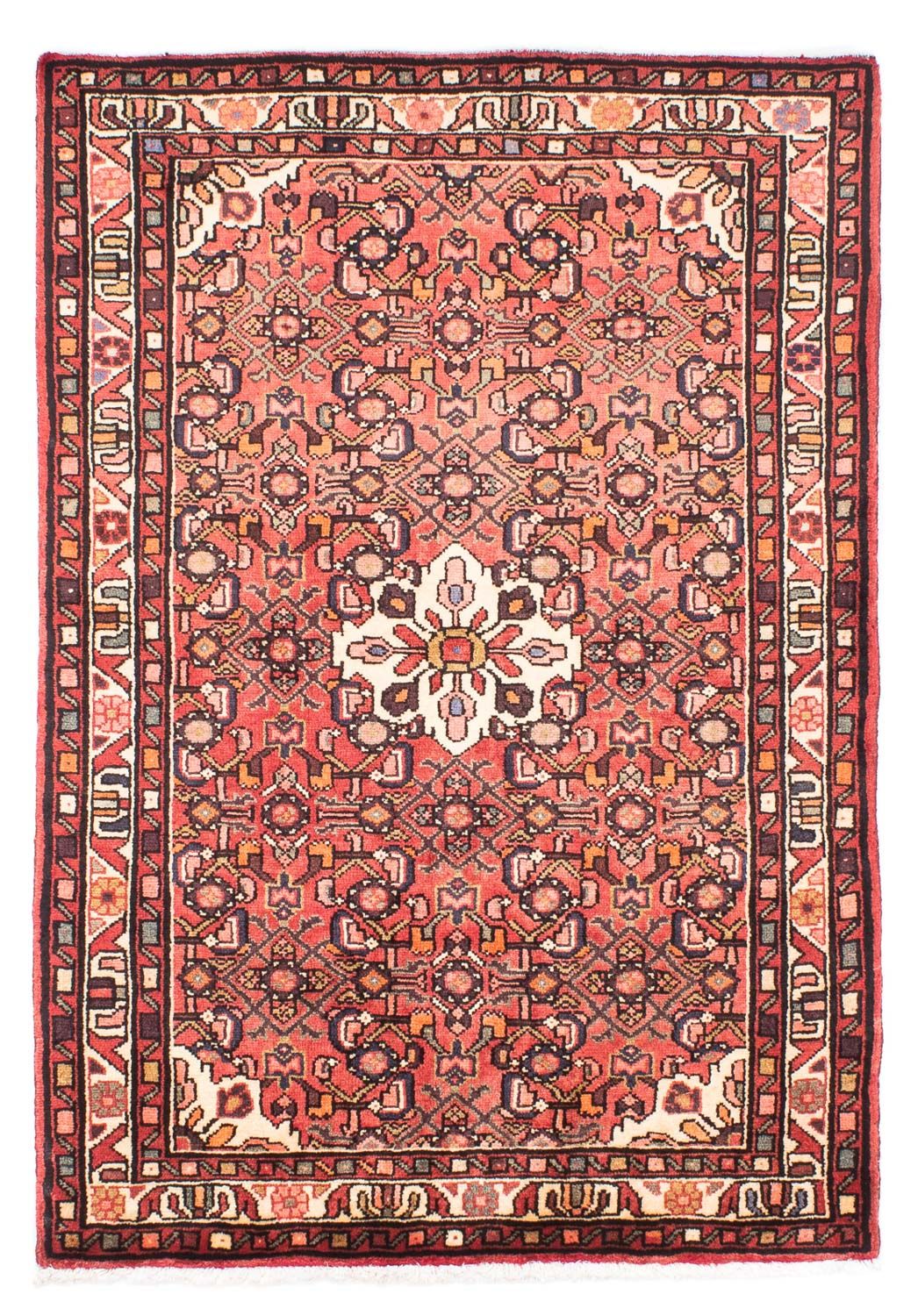 Persisk tæppe - Nomadisk - 153 x 107 cm - lysrød