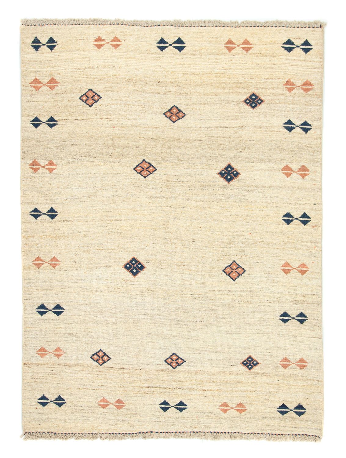 Gabbeh-tæppe - Persisk - 196 x 148 cm - beige