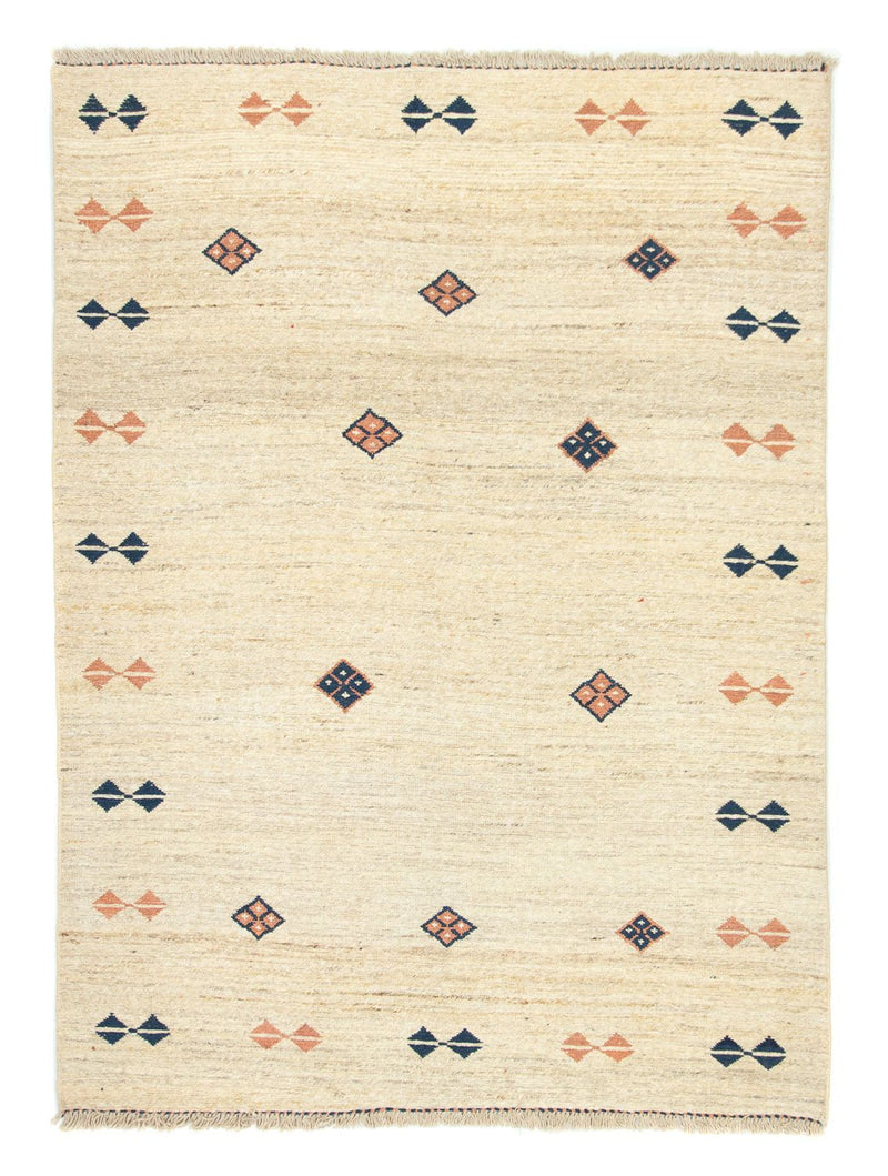 Gabbeh-tæppe - Persisk - 196 x 148 cm - beige