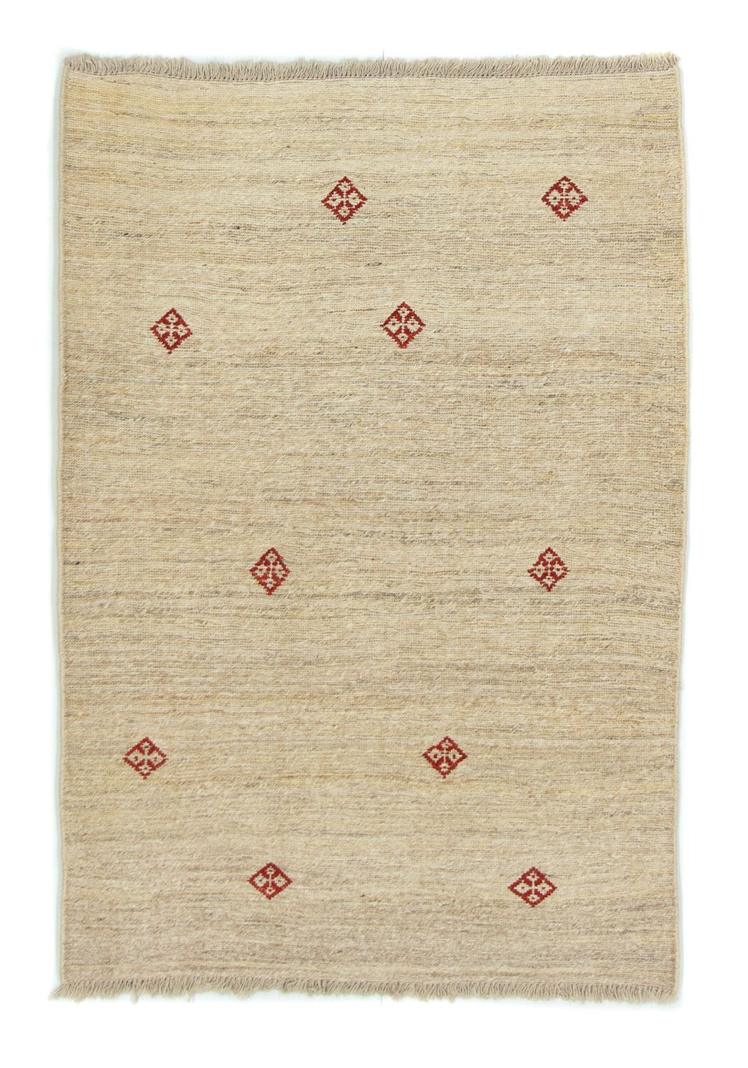 Gabbeh-tæppe - Persisk - 145 x 100 cm - beige