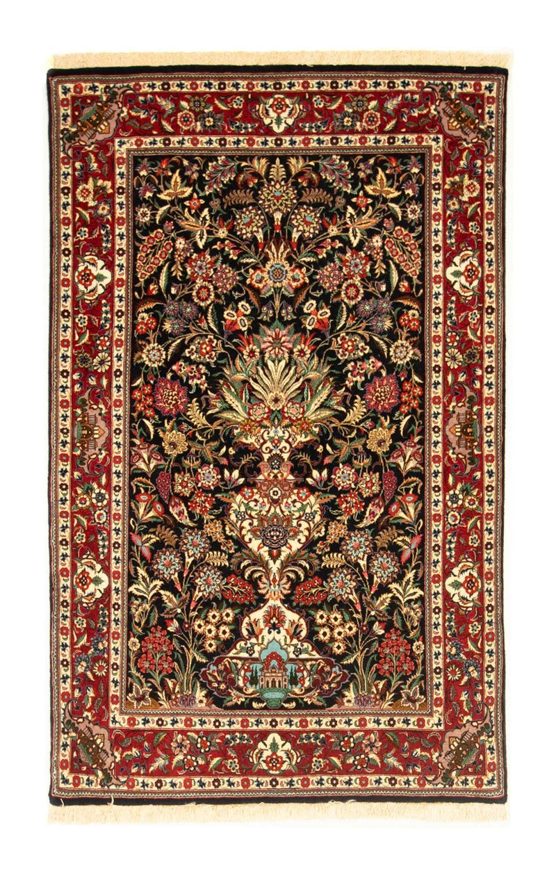 Persisk tæppe - Ghom - 163 x 107 cm - mørkeblå