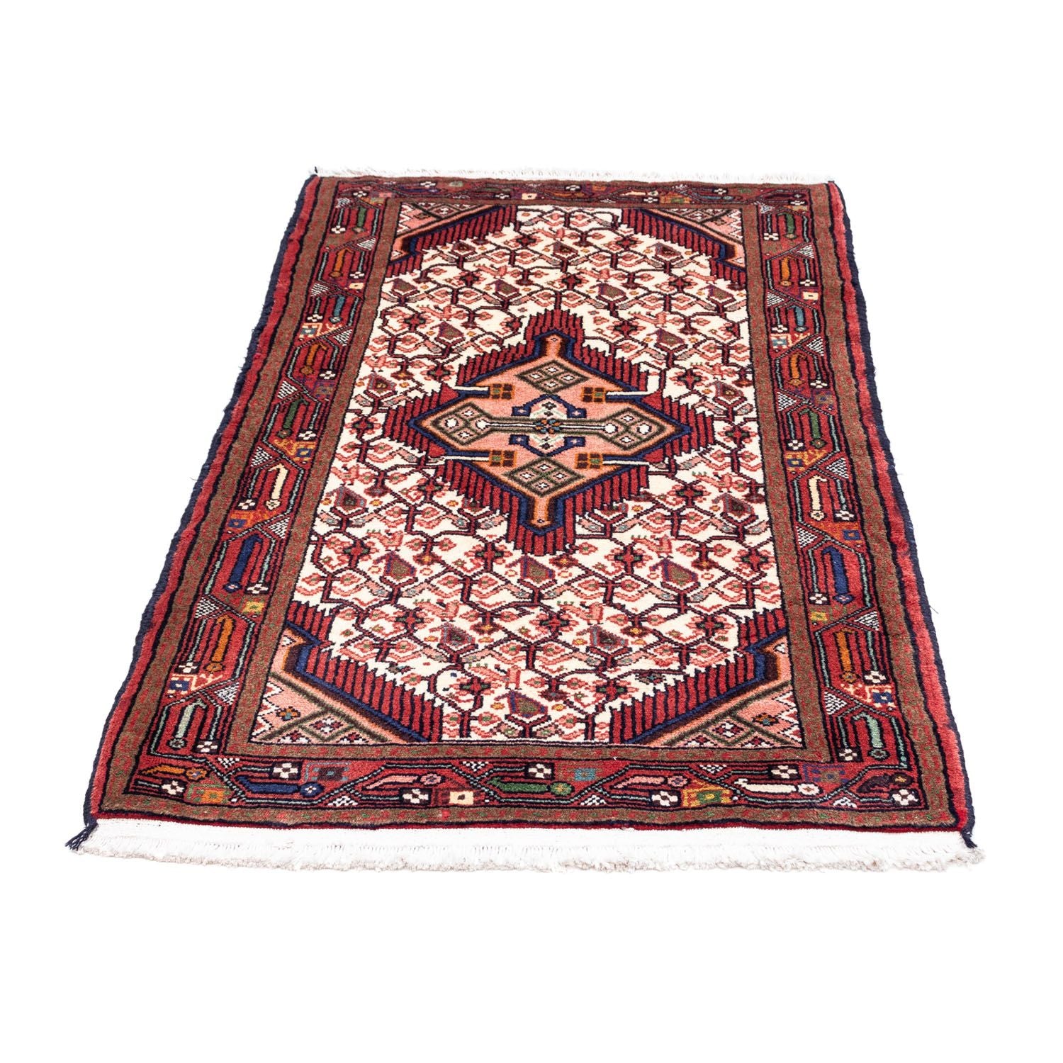 Persisk tæppe - Nomadisk - 134 x 81 cm - beige