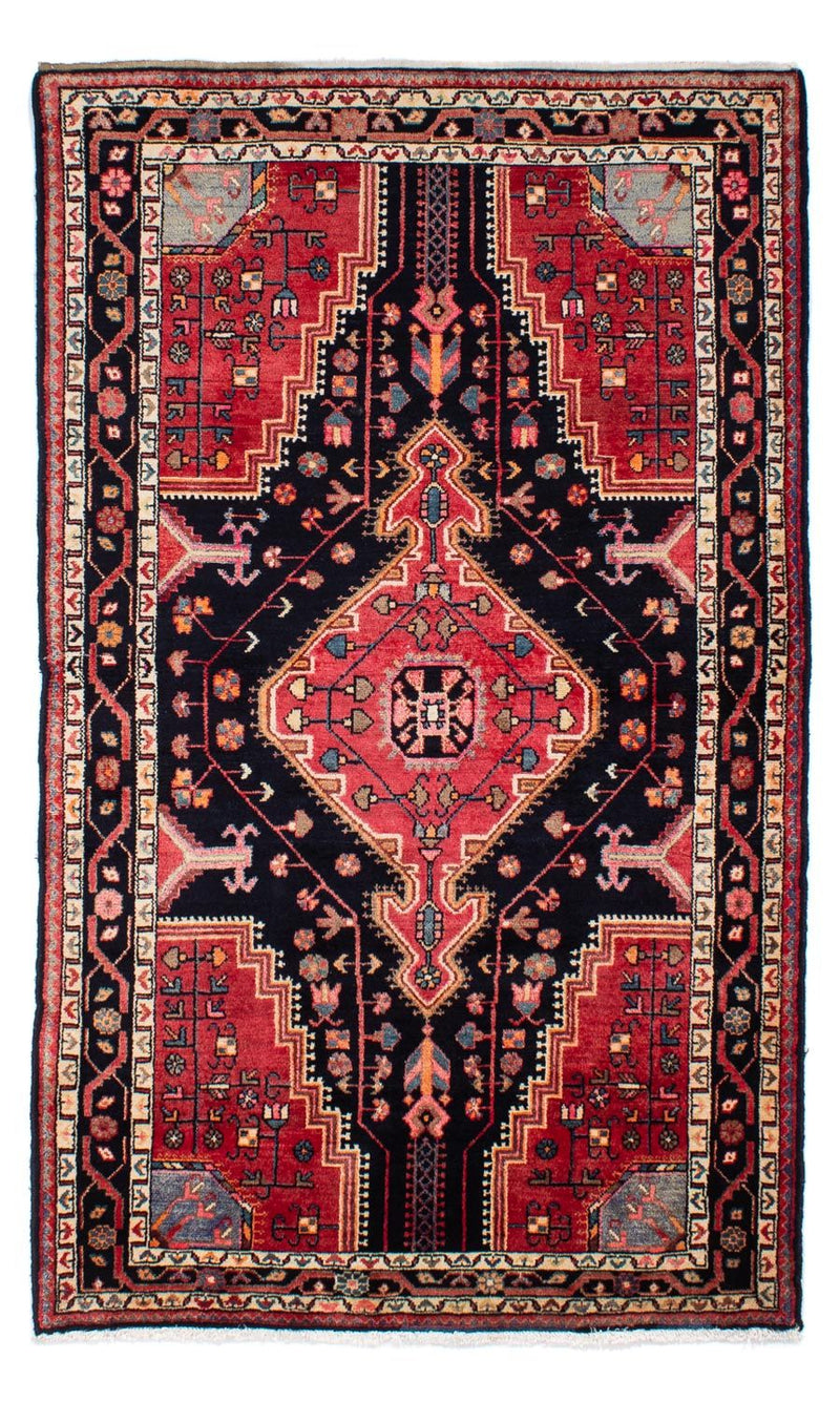 Persisk tæppe - Nomadisk - 220 x 139 cm - mørkeblå