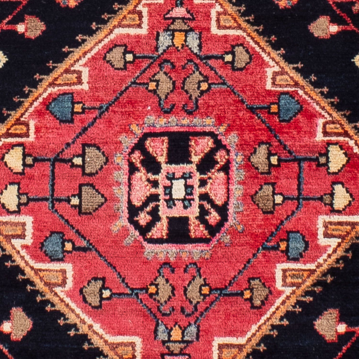 Persisk tæppe - Nomadisk - 220 x 139 cm - mørkeblå