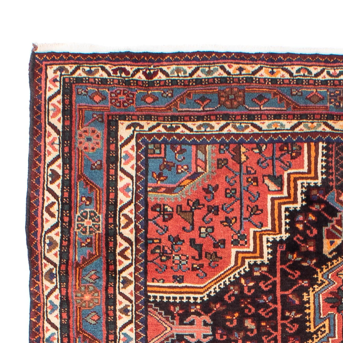 Persisk tæppe - Nomadisk - 226 x 139 cm - mørkeblå