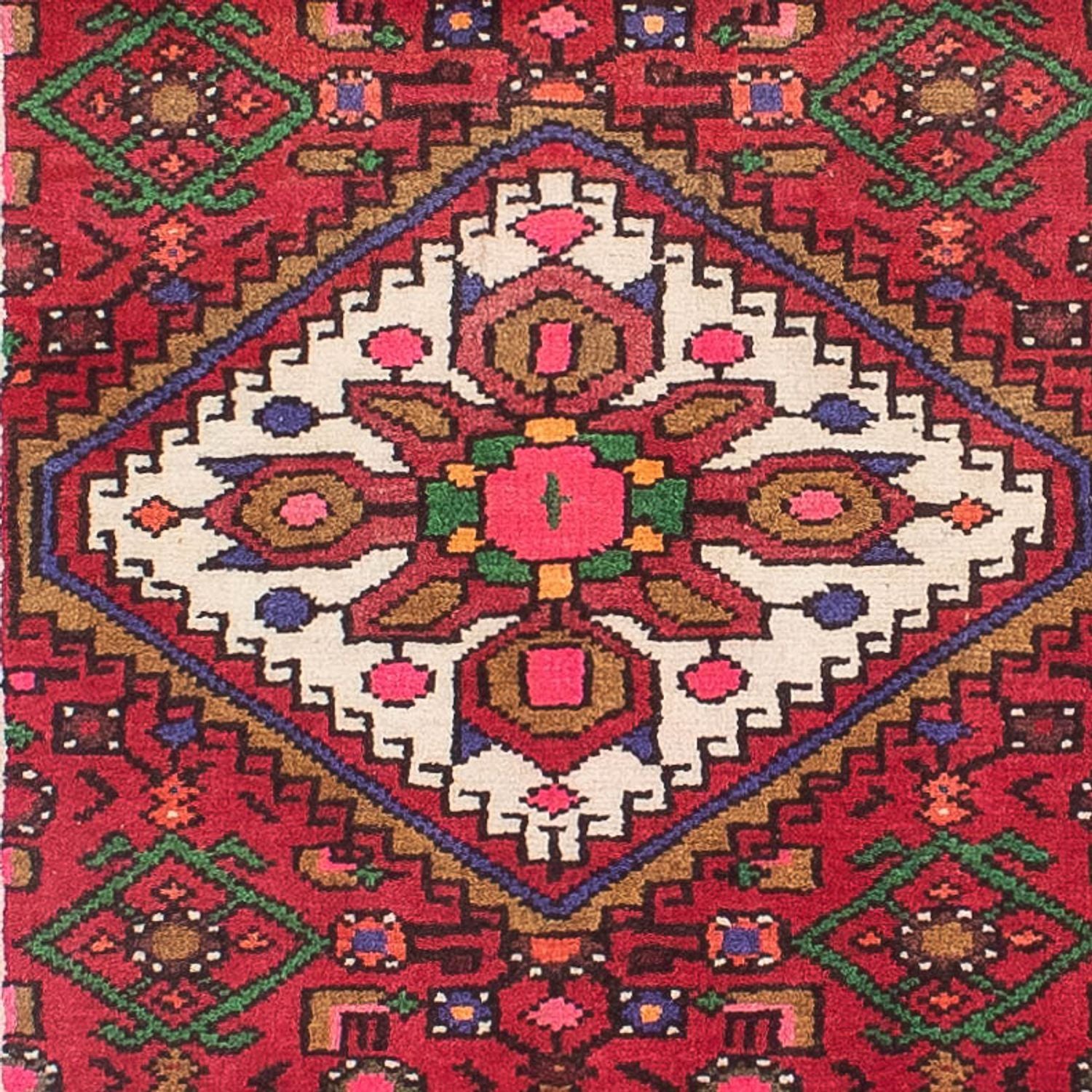 Løber Persisk tæppe - Nomadisk - 386 x 84 cm - rød