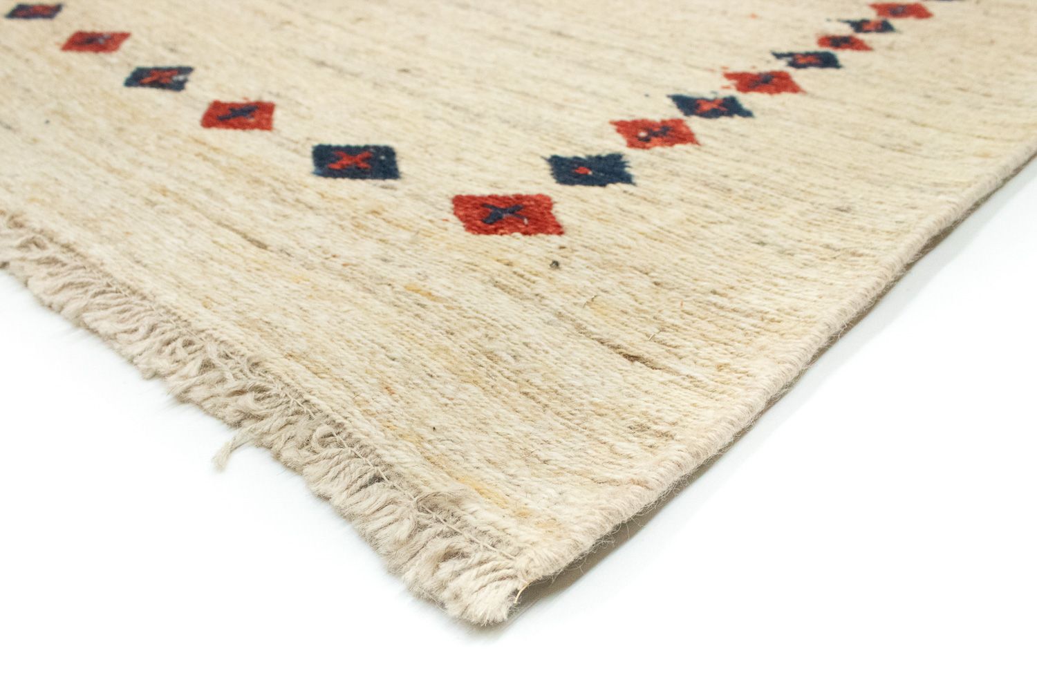 Gabbeh-tæppe - Persisk - 192 x 148 cm - beige