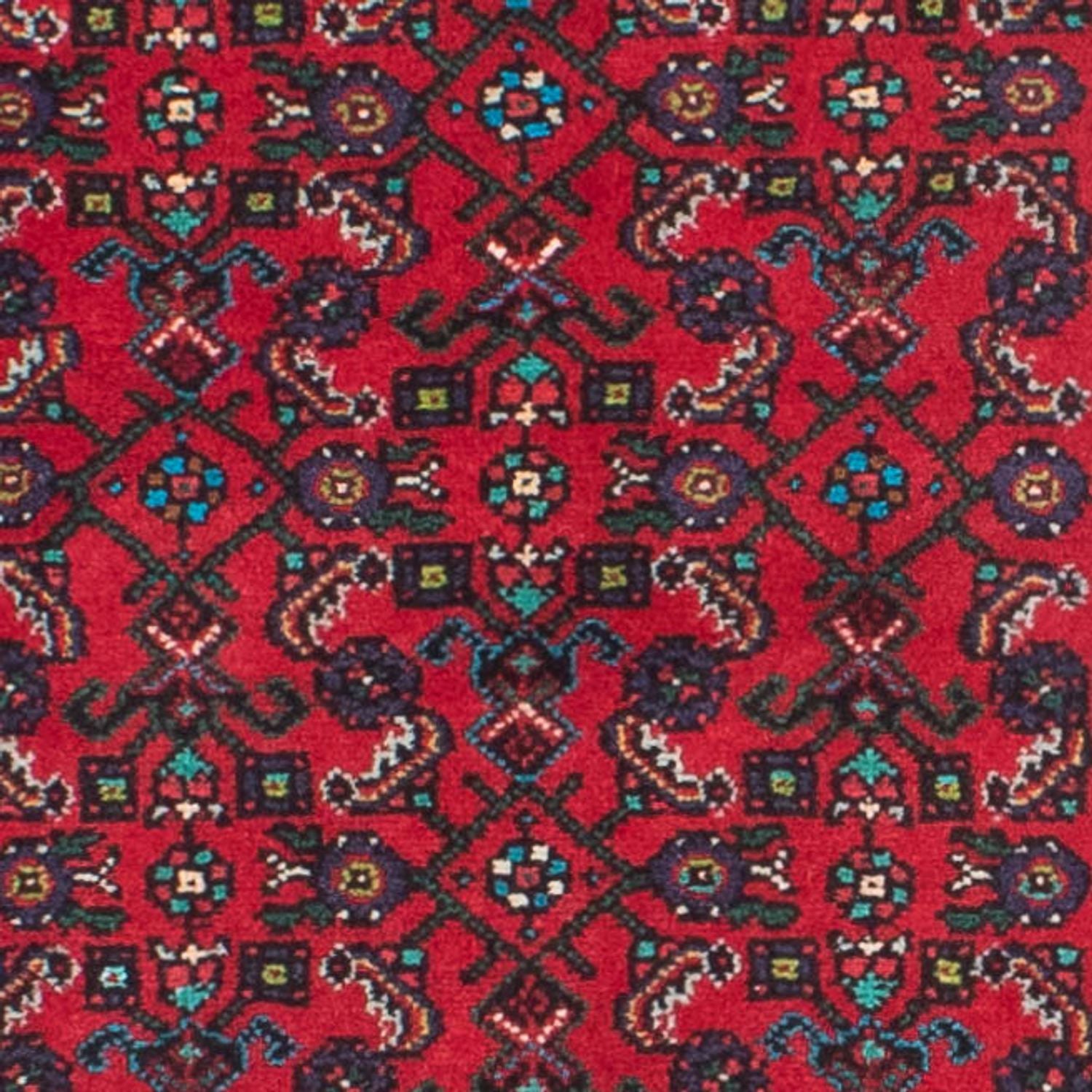 Løber Persisk tæppe - Nomadisk - 397 x 84 cm - mørkerød