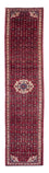 Løber Persisk tæppe - Nomadisk - 410 x 85 cm - mørkerød