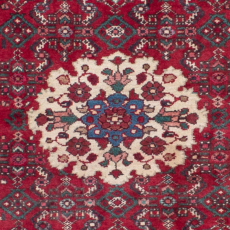 Løber Persisk tæppe - Nomadisk - 410 x 85 cm - mørkerød
