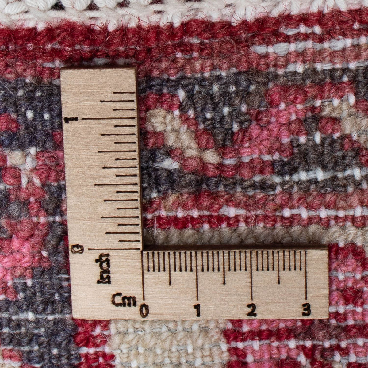 Løber Persisk tæppe - Nomadisk - 410 x 85 cm - mørkerød