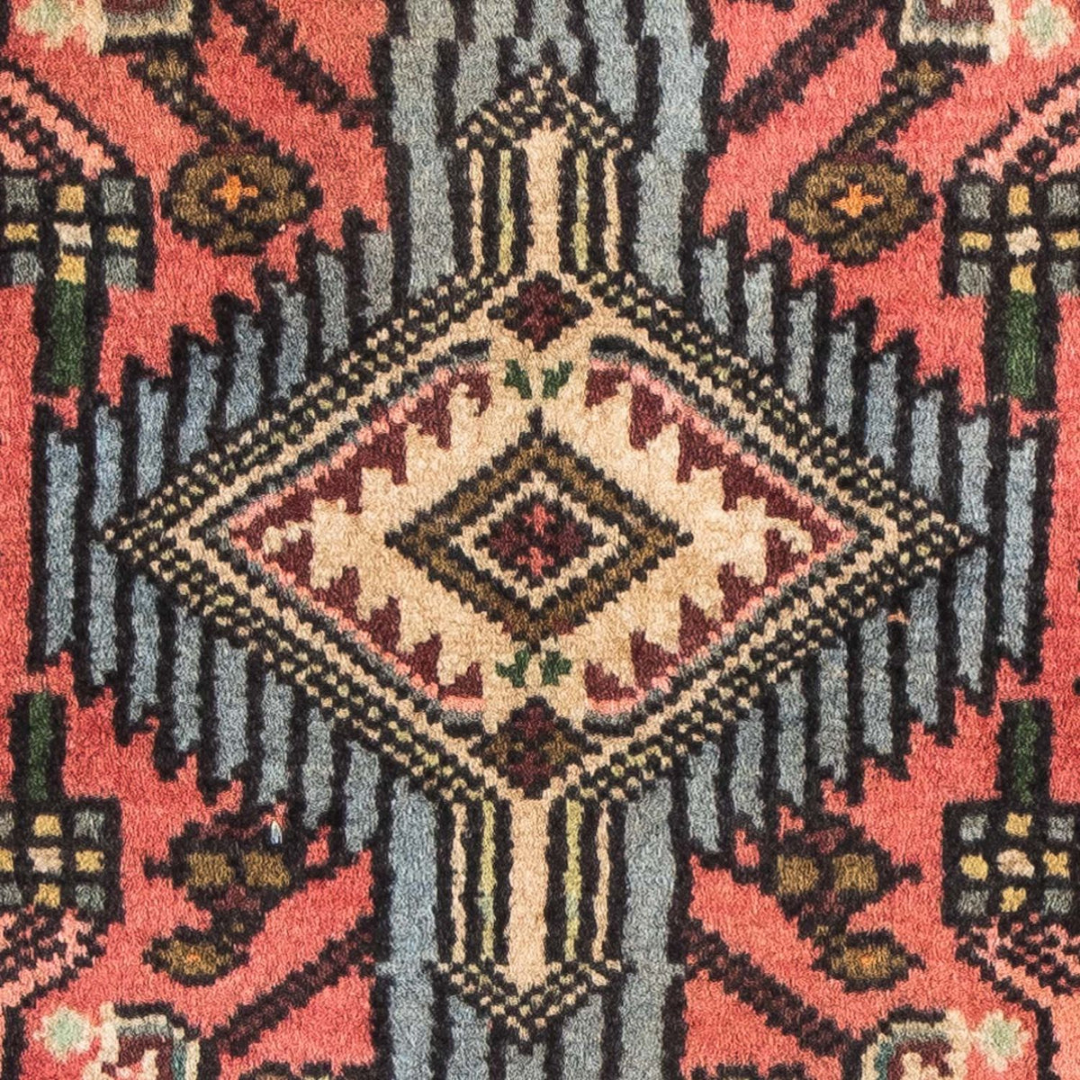 Persisk tæppe - Nomadisk - 84 x 64 cm - lysrød