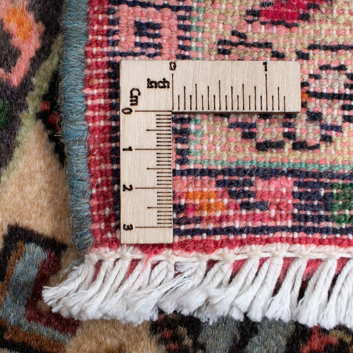 Persisk tæppe - Nomadisk - 84 x 64 cm - lysrød