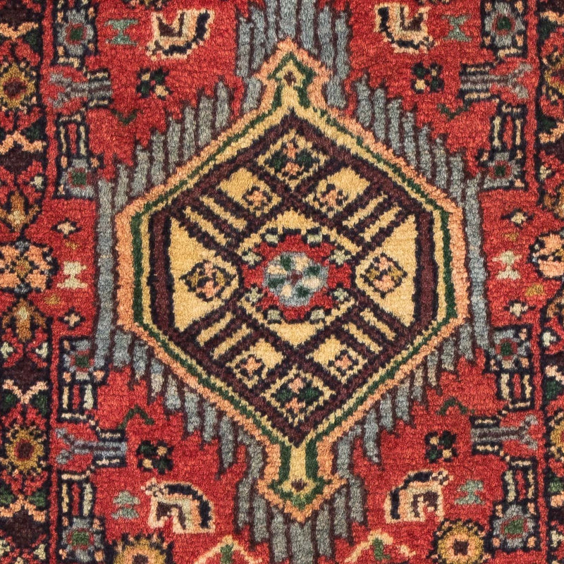 Persisk tæppe - Nomadisk - 87 x 62 cm - mørkerød