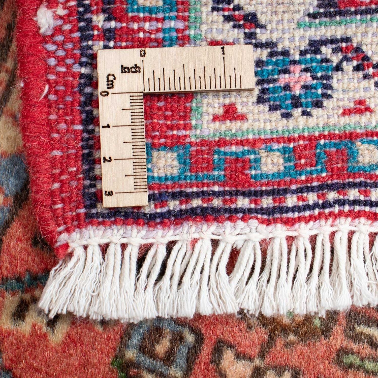 Persisk tæppe - Nomadisk - 87 x 62 cm - lysrød
