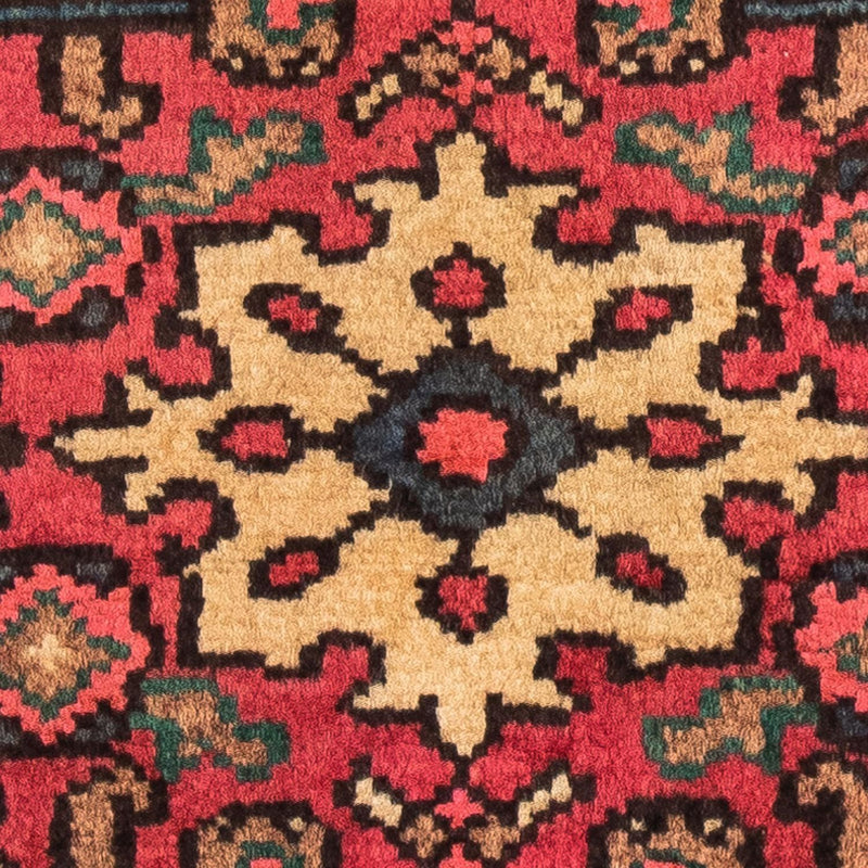 Persisk tæppe - Nomadisk - 91 x 70 cm - mørkerød