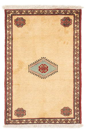 Persisk tæppe - Nomadisk - 105 x 64 cm - lys brun