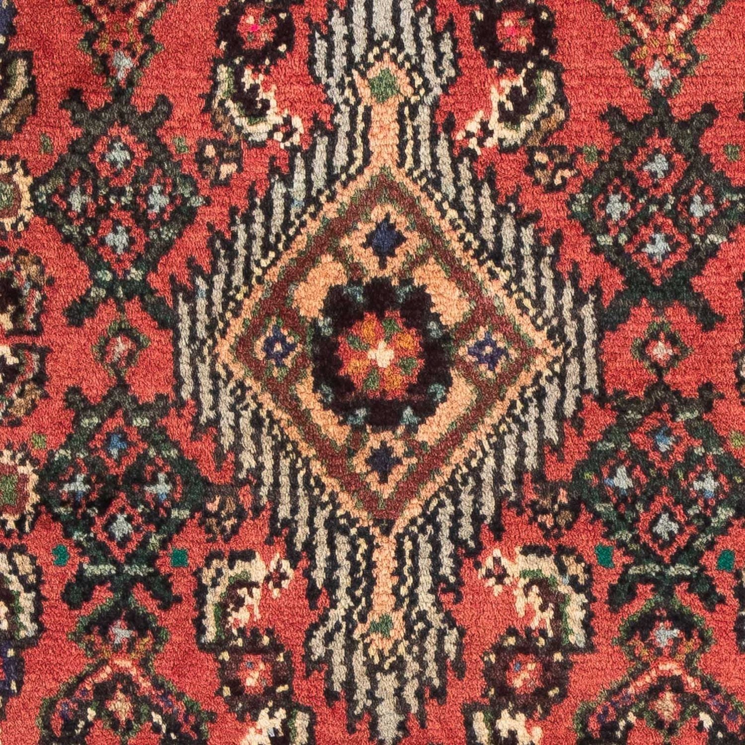 Persisk tæppe - Nomadisk - 89 x 61 cm - mørkerød