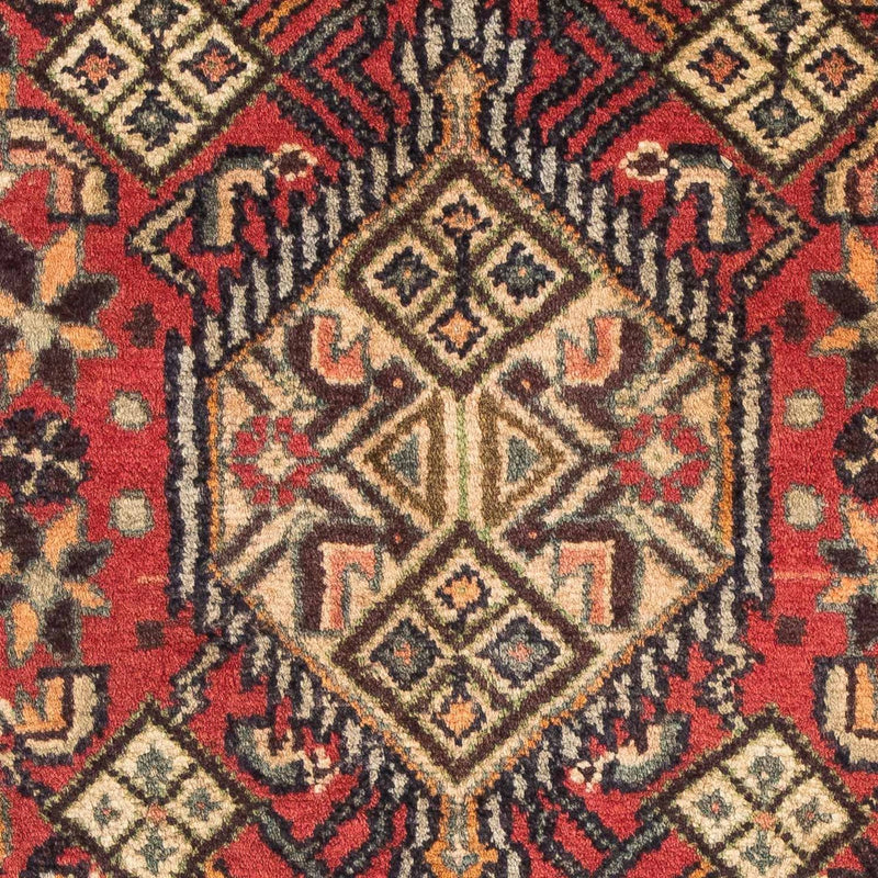 Persisk tæppe - Nomadisk - 93 x 63 cm - mørkerød