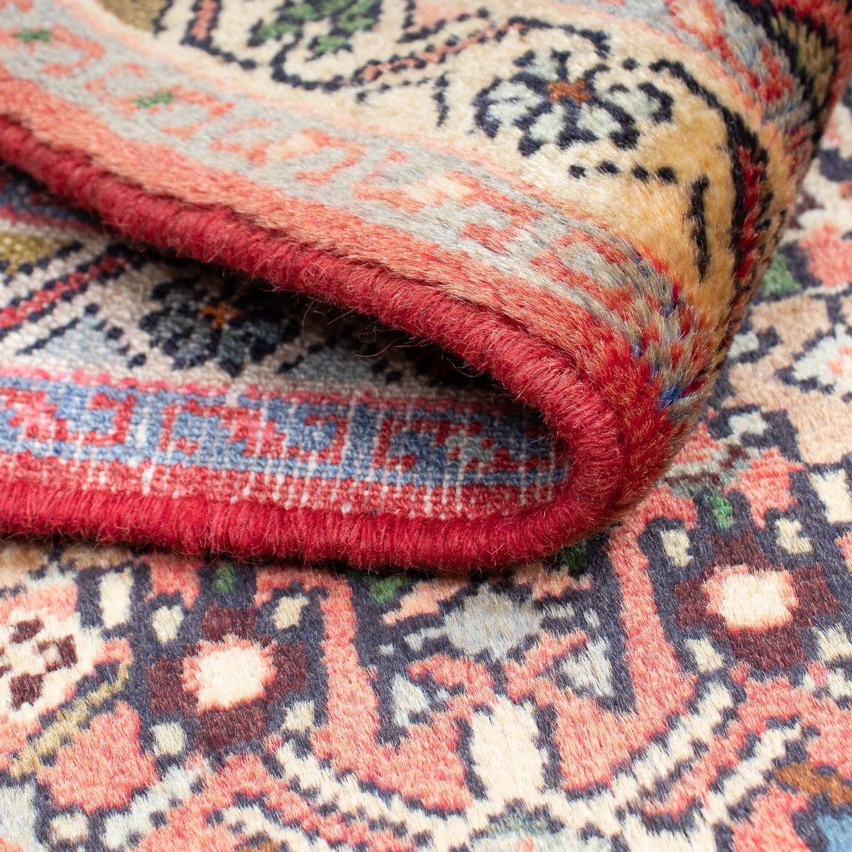 Persisk tæppe - Nomadisk - 94 x 60 cm - lysrød