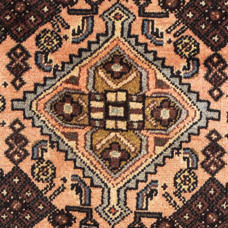 Persisk tæppe - Nomadisk - 101 x 58 cm - lys brun