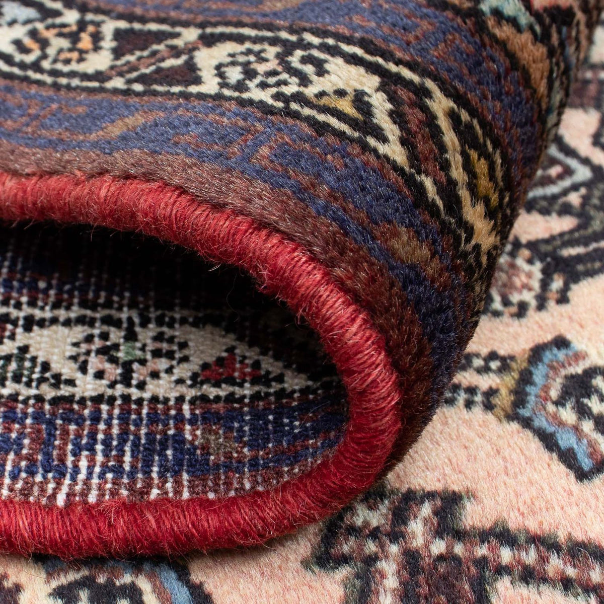 Persisk tæppe - Nomadisk - 101 x 58 cm - lys brun