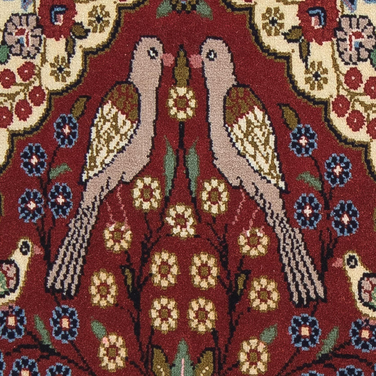 Persisk tæppe - Classic - 104 x 63 cm - mørkerød