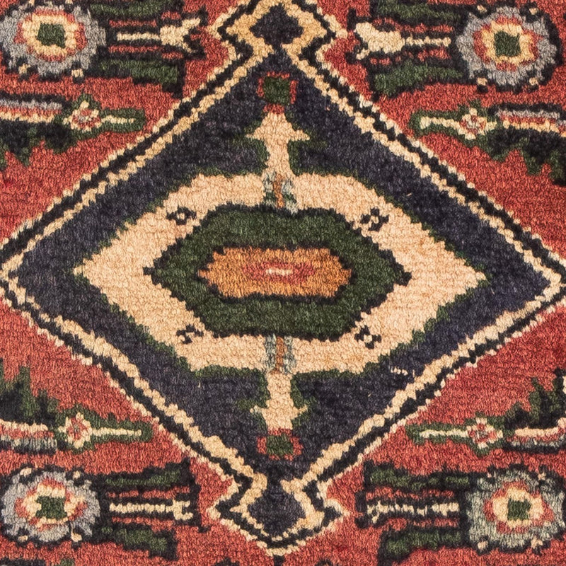 Persisk tæppe - Nomadisk - 88 x 64 cm - mørkerød