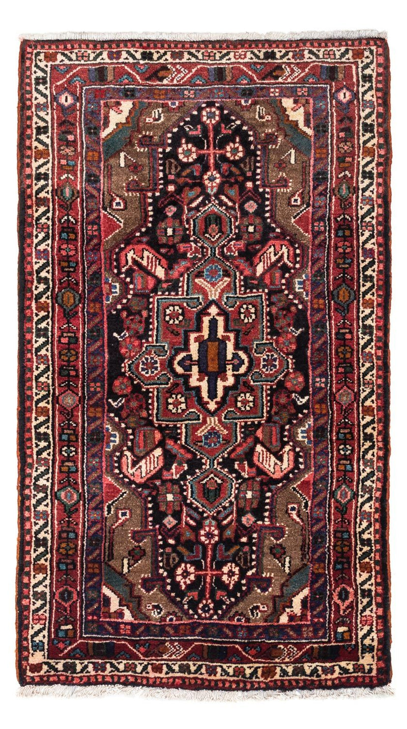 Persisk tæppe - Nomadisk - 135 x 76 cm - mørkeblå