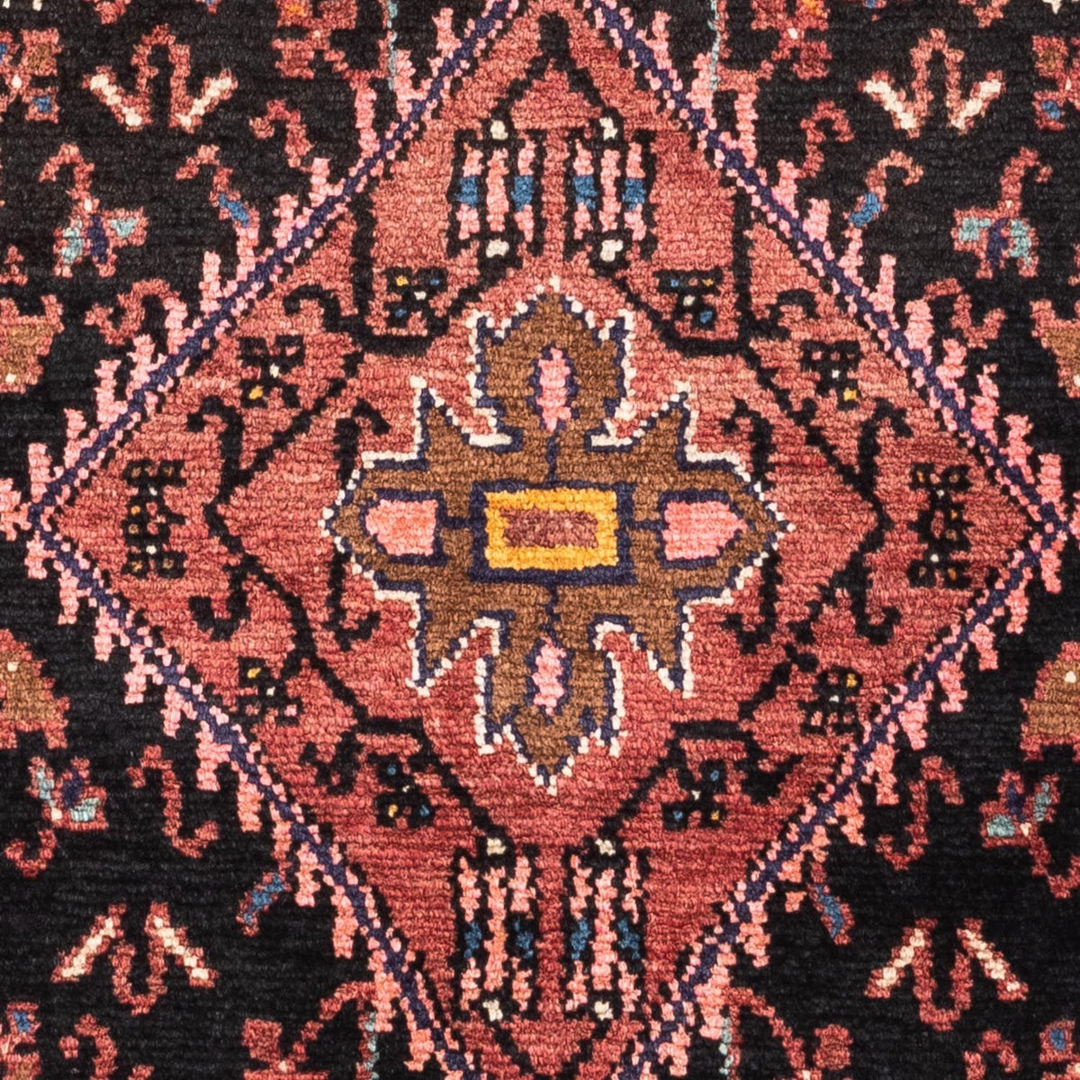 Persisk tæppe - Nomadisk - 138 x 91 cm - lysrød