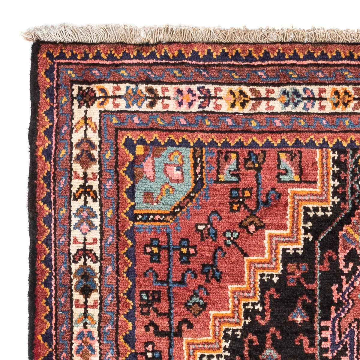 Persisk tæppe - Nomadisk - 138 x 91 cm - lysrød