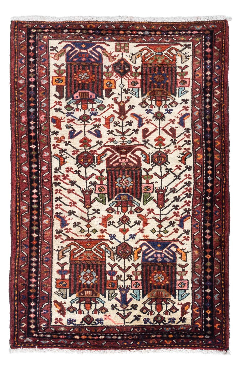 Persisk tæppe - Nomadisk - 137 x 90 cm - beige