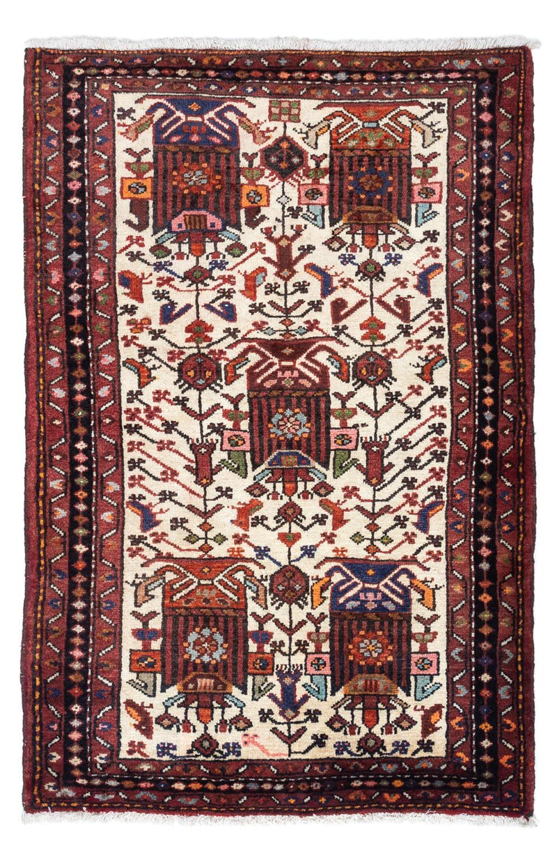 Persisk tæppe - Nomadisk - 137 x 90 cm - beige