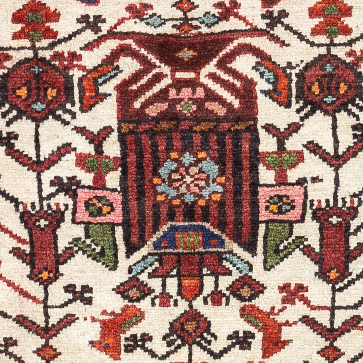 Persisk tæppe - Nomadisk - 137 x 90 cm - beige