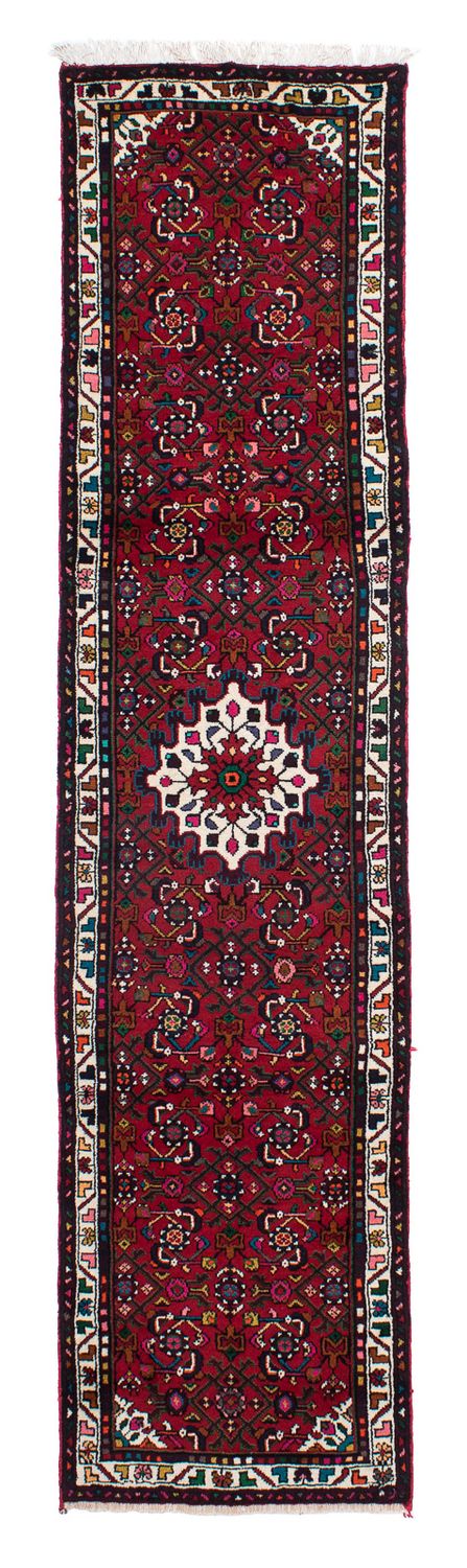 Løber Persisk tæppe - Nomadisk - 298 x 72 cm - mørkerød