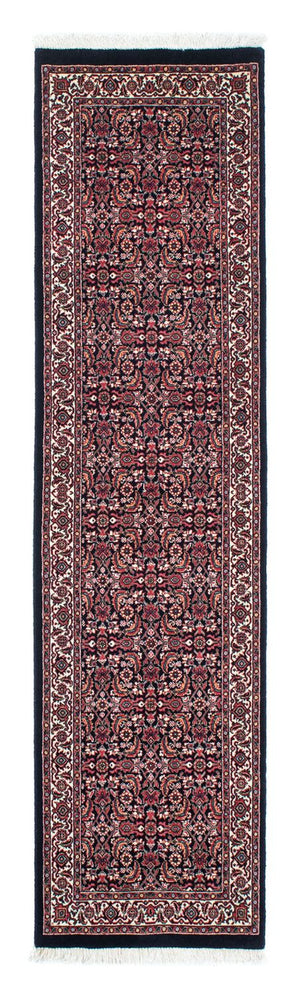 Løber Persisk tæppe - Bijar - 225 x 61 cm - mørkeblå
