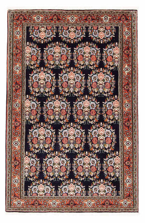 Persisk tæppe - Bijar - 172 x 112 cm - mørkeblå