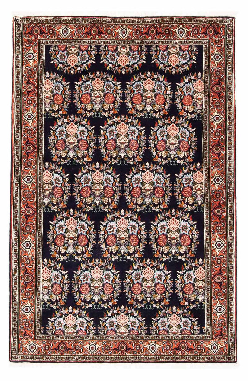 Persisk tæppe - Bijar - 172 x 112 cm - mørkeblå