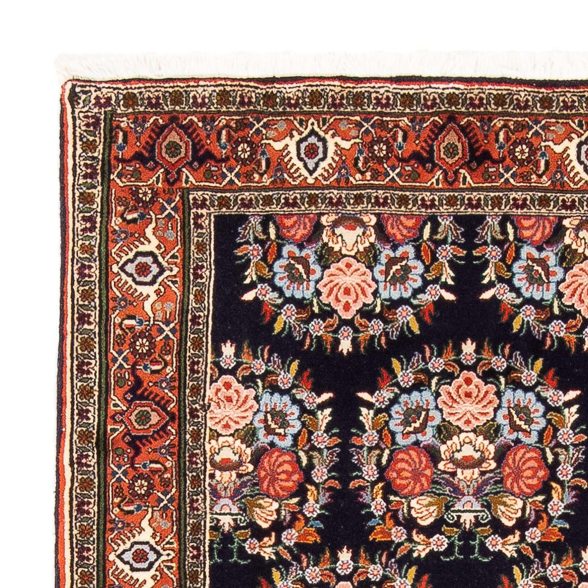 Persisk tæppe - Bijar - 172 x 112 cm - mørkeblå