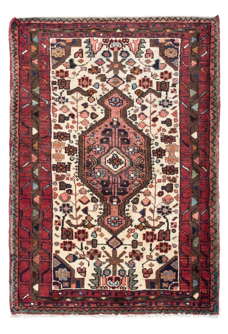 Persisk tæppe - Nomadisk - 118 x 85 cm - beige