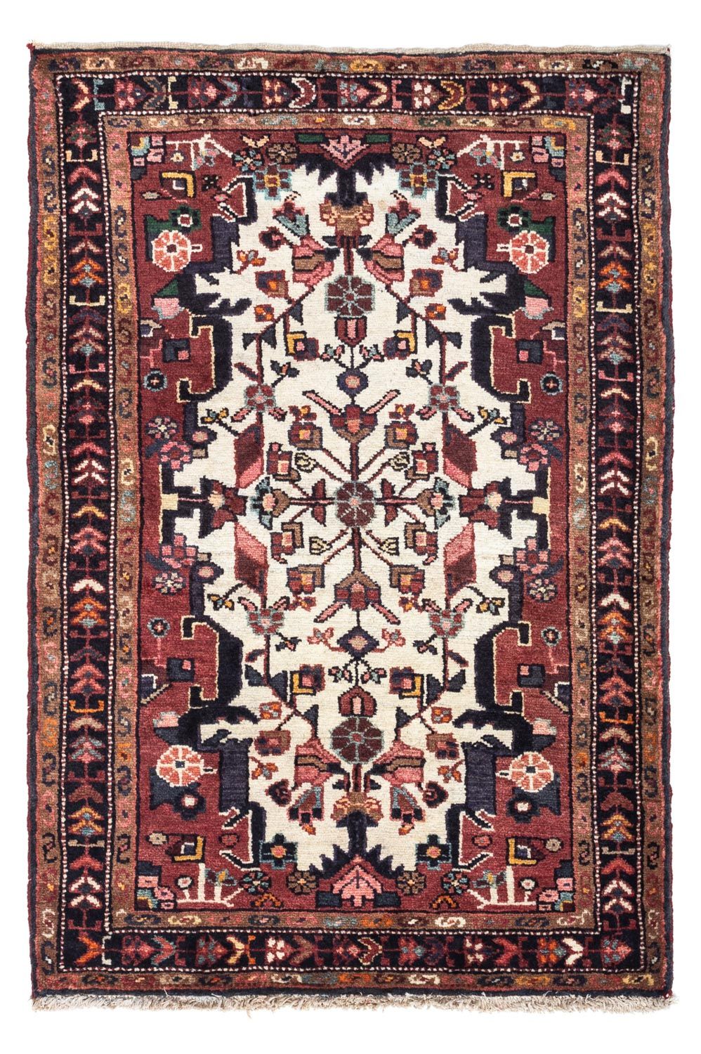 Persisk tæppe - Nomadisk - 127 x 83 cm - beige