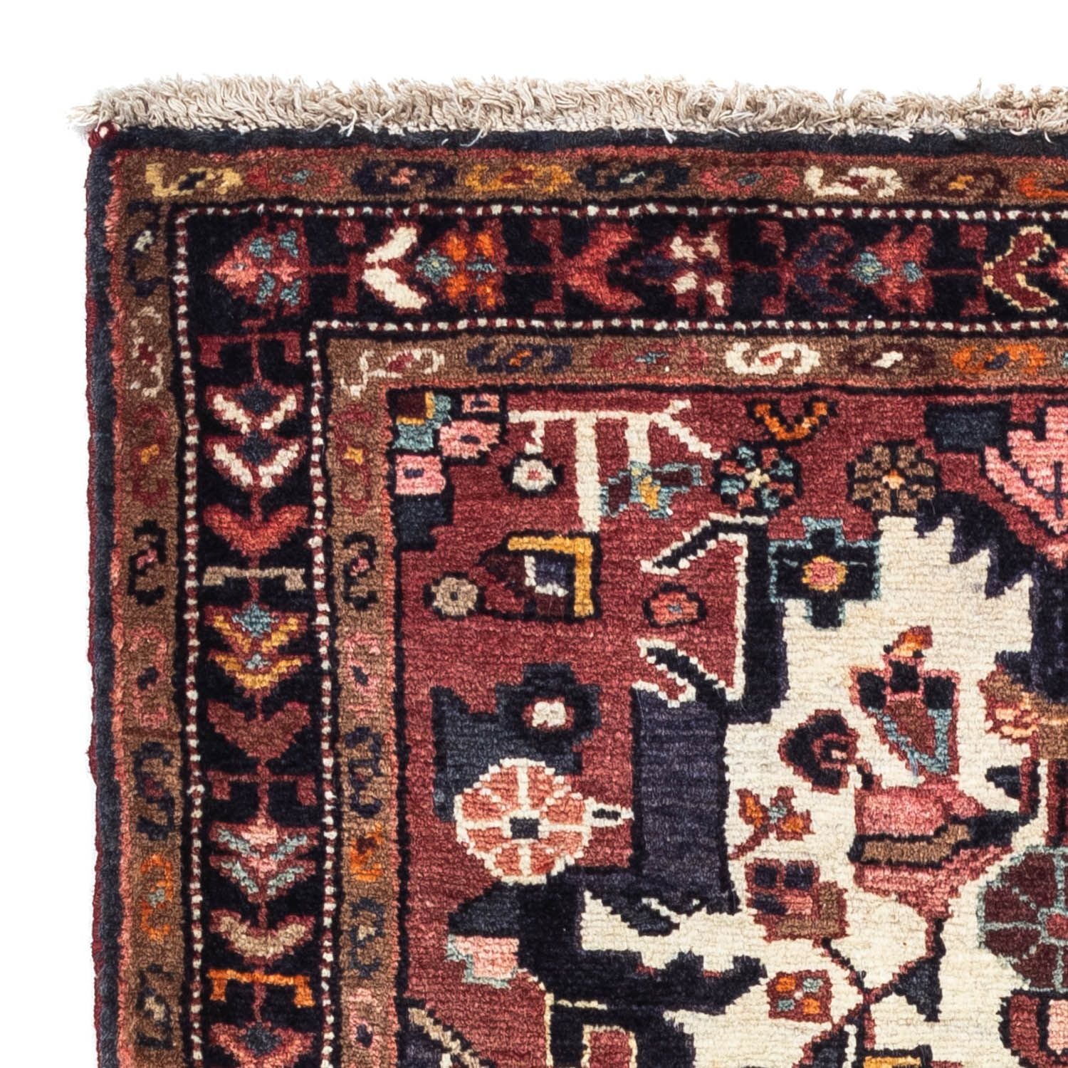 Persisk tæppe - Nomadisk - 127 x 83 cm - beige