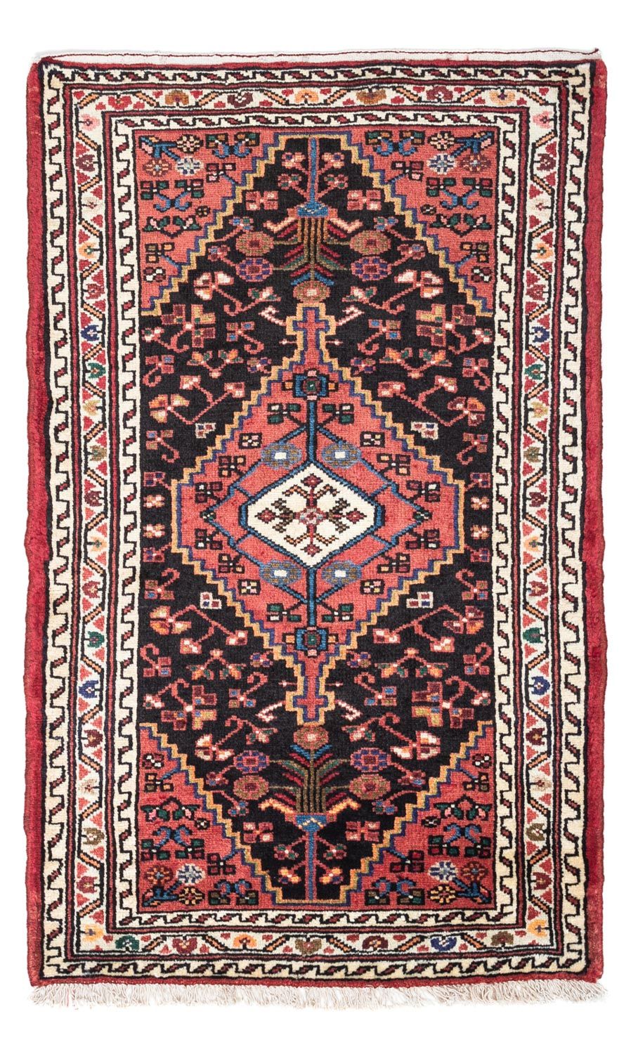Persisk tæppe - Nomadisk - 130 x 75 cm - lysrød