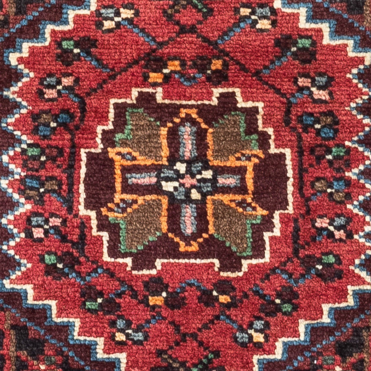 Persisk tæppe - Nomadisk - 127 x 79 cm - lysrød